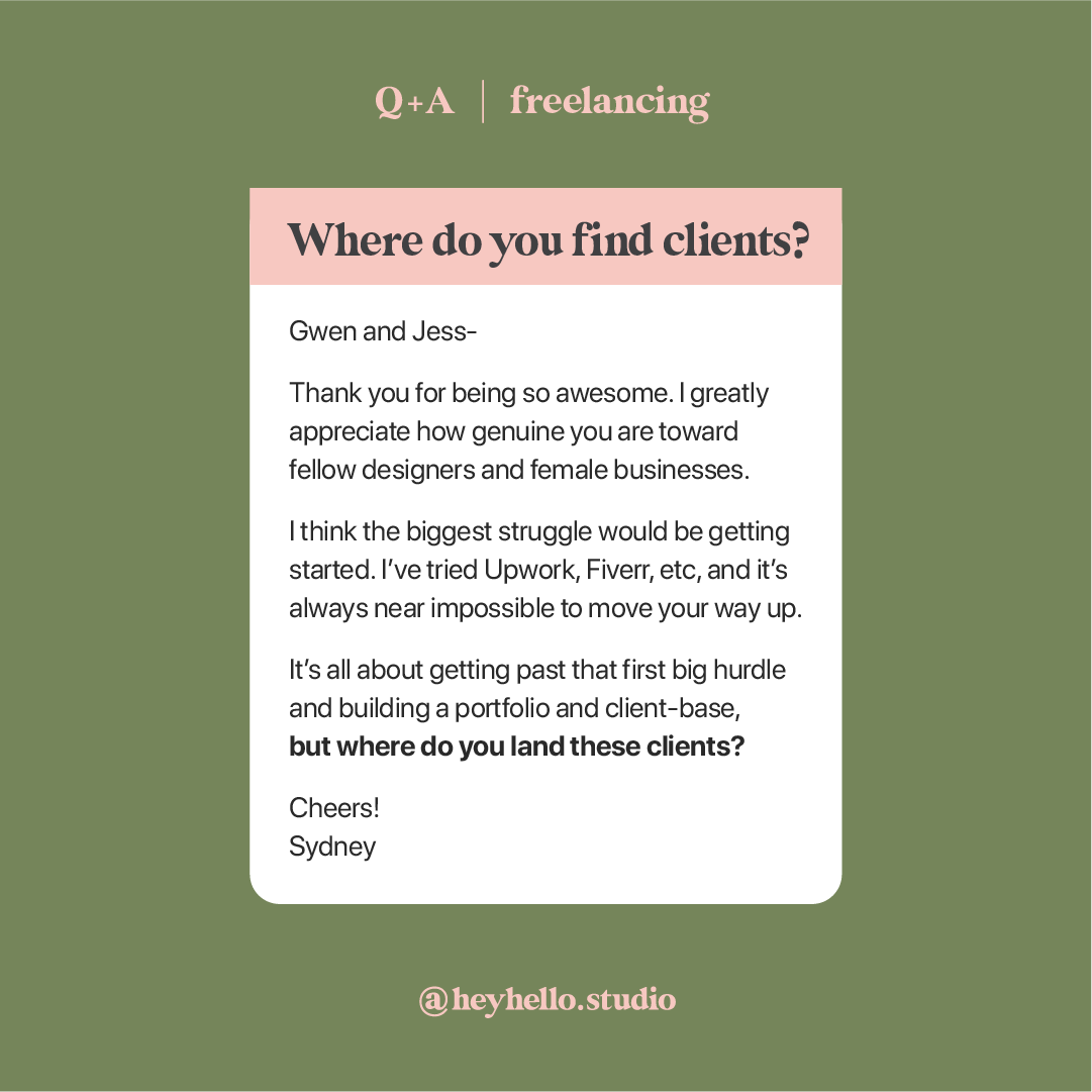 Where do you find clients?