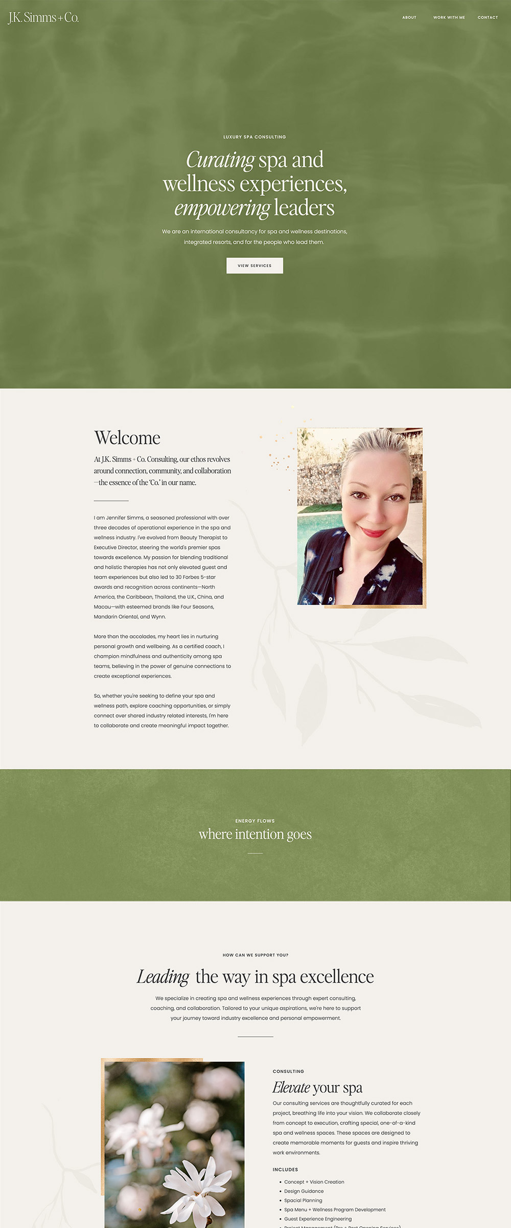 Showit Website Design for a Wellness Consultant | J.K. Simms & Co. - by Hey Hello Studio